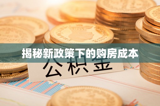 纳雍揭秘新政策下的购房成本